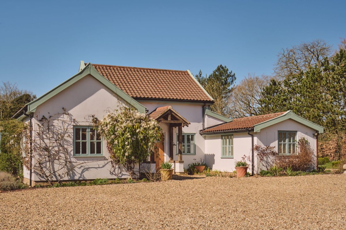 The exterior of Hockham Pool House, Norfolk Coast
