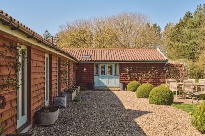 The garden at Hockham Pool House, Norfolk Coast