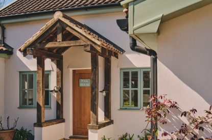 The entrance at Hockham Pool House, Norfolk Coast