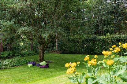 The gardens at Quarter House, Scottish Borders