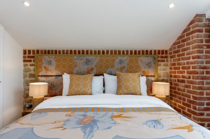 Super-king size bedroom at Penelope's Tower, Wiltshire