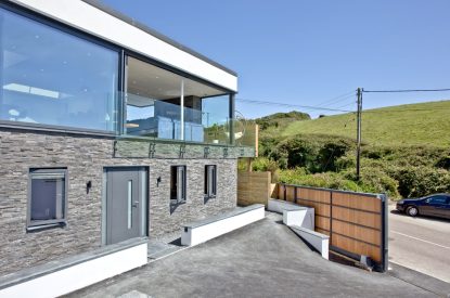 The exterior of Seascape House, Cornwall