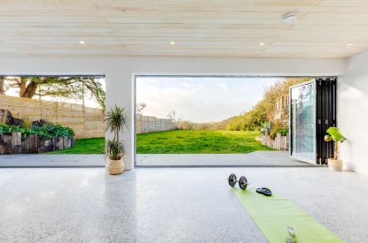 The yoga studio at Watergate House, Cornwall