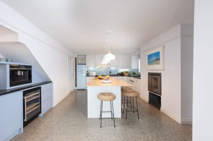 The kitchen at Watergate House, Cornwall