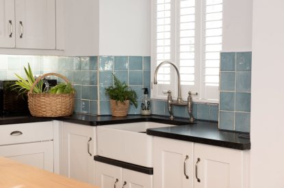 The kitchen at Watergate House, Cornwall