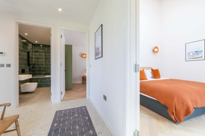 View to a bedroom at Woodlark, Devon