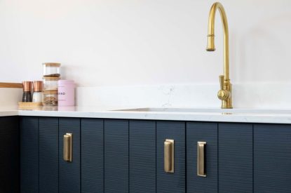 The kitchen at Woodlark, Devon