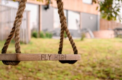 The swing at Brackenfell Lodge, Herefordshire