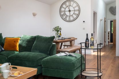 The living room at Bracken Barn, Devon