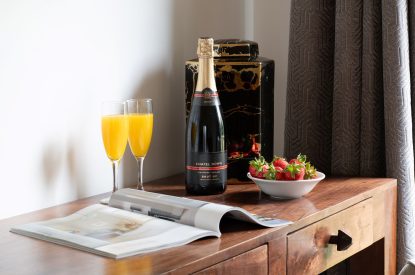 A king size bedroom at Bracken Barn, Devon