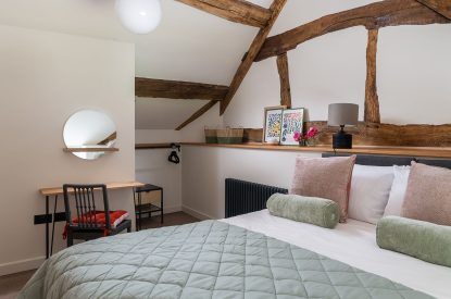 A king size bedroom at Swn y Nant, Wrexham