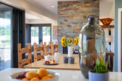 The dining area at Shepherd's Lodge, Somerset