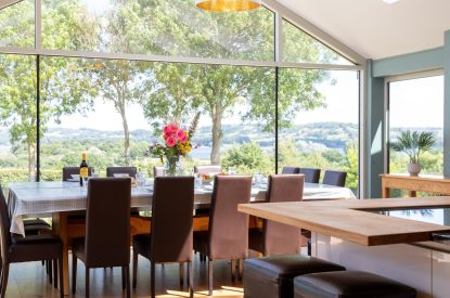 The dining space at Shepherd's Estate, Somerset