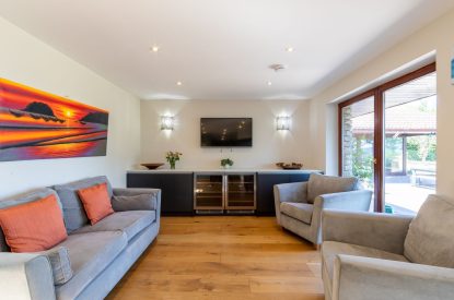 The living room at Shepherd's Estate, Somerset