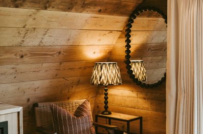 The seating area at Parsley Pyggy, Hampshire