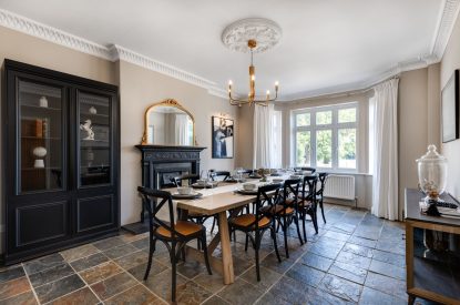 The dining room at Merry Manor, Essex