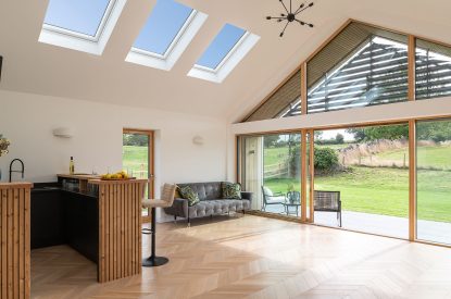 The entertaining space at Kingfisher Forge, Shropshire