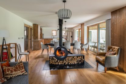 The living space at Kingfisher Forge, Shropshire