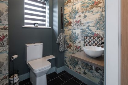 A bathroom at Kingfisher Forge, Shropshire