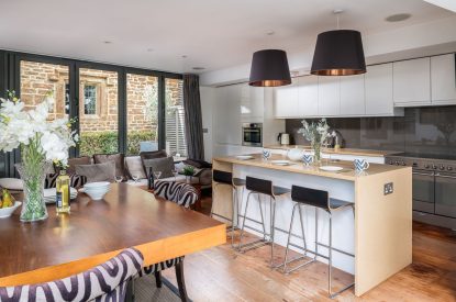 The kitchen at The Old Post Office, Cotswolds