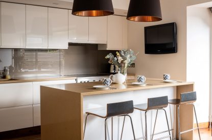 The kitchen at The Old Post Office, Cotswolds