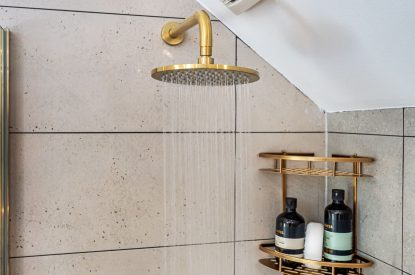 The rainfall shower at The Enchanted Cottage, Cornwall