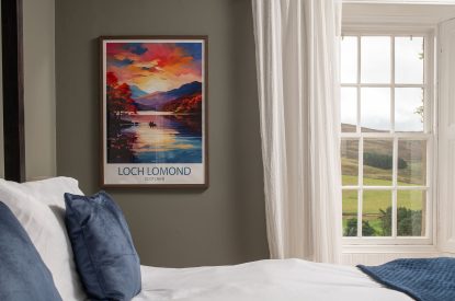 A super king sized bedroom at Quarter House, Scottish Borders