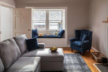 The sitting room at Quarter House, Scottish Borders