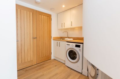 The utility room at Aurora Skies, Cornwall