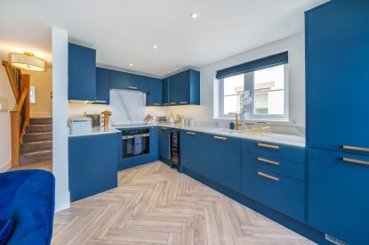 The kitchen at Azure Escape, Cornwall