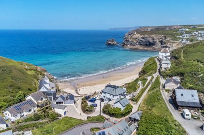 Views of the beach at The Tide House, Cornwall