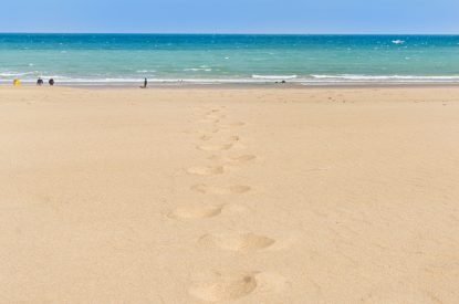 The beach at Tranquil Shores, Cornwall