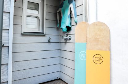 The courtyard at Wavecrest, Cornwall