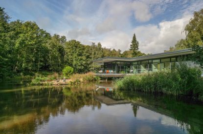 The exterior of The Bridge House, Hampshire