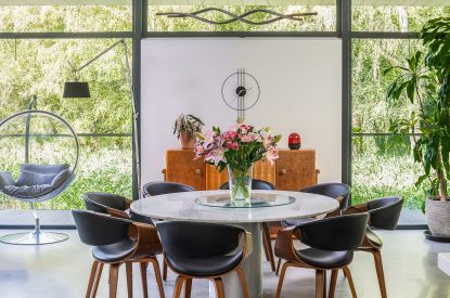 The dining area at The Bridge House, Hampshire