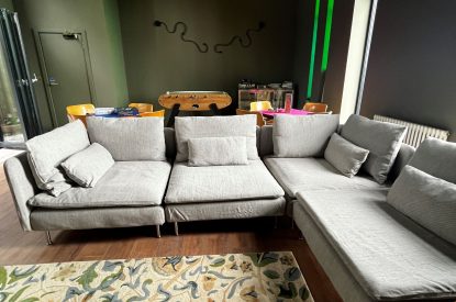 The games room at Crescent House, Lake District