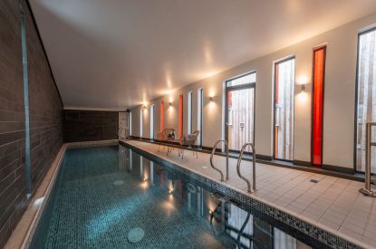 The indoor swimming pool at Crescent House, Lake District