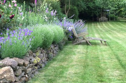 The garden at The Old Post Office, Cotswolds