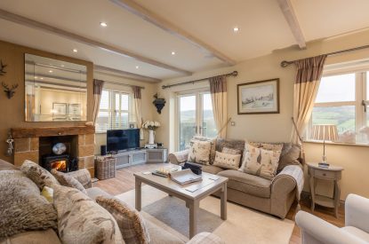 The living room at Esk View, Whitby