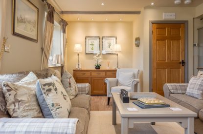 The living room at Esk View, Whitby