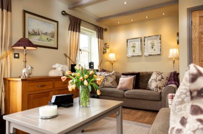 The living room at Esk View, Whitby