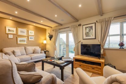 The living room at Primrose Cottage, Yorkshire