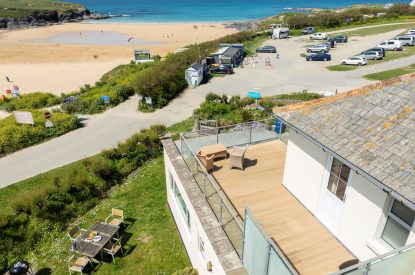 Coastal views from Sunset Sands, Cornwall