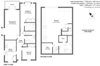 The floorplan Coastal views of Tranquil Shores, Cornwall