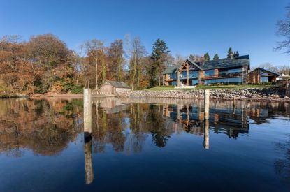 The exterior of Lake View Lodge, Lake District
