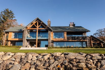 The exterior of Lake View Lodge, Lake District