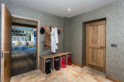 The boot room at Lake View Lodge, Lake District