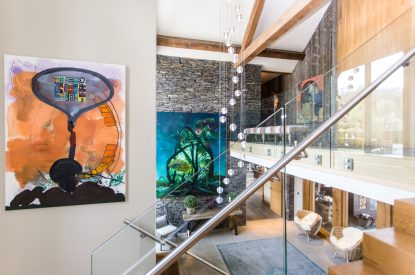 The entrance hall at Lake View Lodge, Lake District