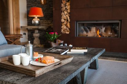 The living room at Lake View Lodge, Lake District