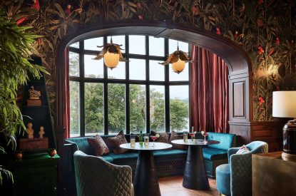 The ballroom at Ty Culfor, Anglesey